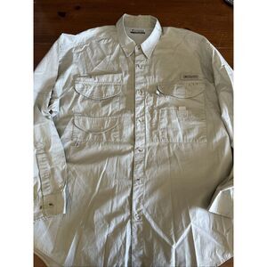 Columbia PFG Men's Long Sleeve Vented Chest 52” Khaki *see photos*